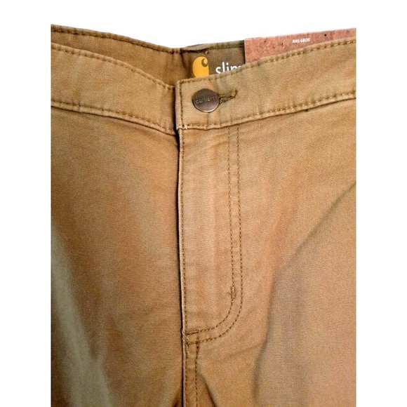 Carhartt Crawford Double‎ Front Women's Pants Sz 16 R 38x30 Slim Fit Rugged Flex - Picture 4 of 8